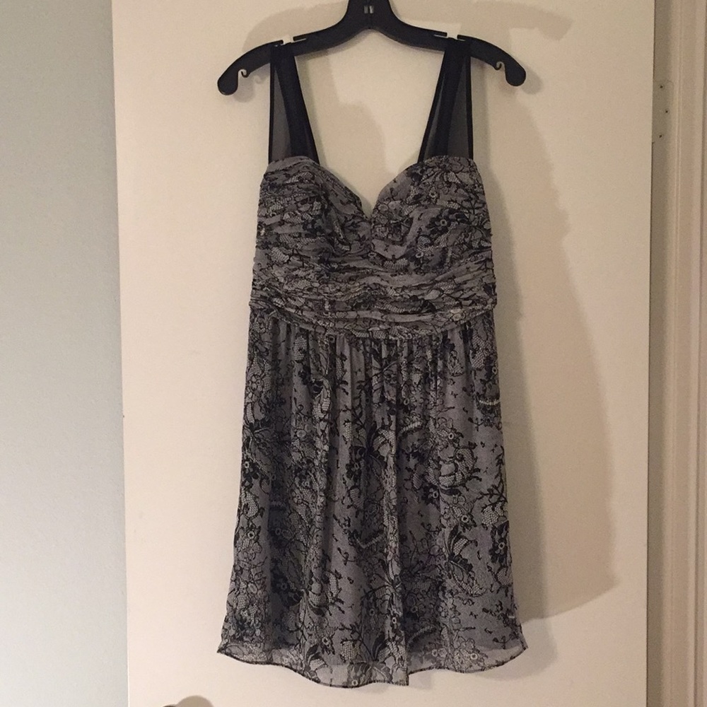 BCBGeneration Lace Print Dress